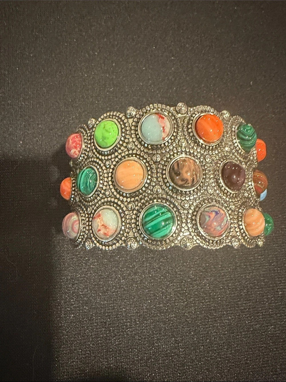 Multicolor Statement Cuff Bracelet